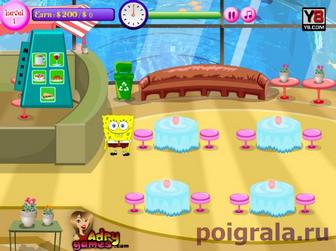 Скриншот игры Губка Боб подводный ресторан Картинка к игре Губка Боб подводный ресторан